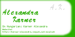 alexandra karner business card
